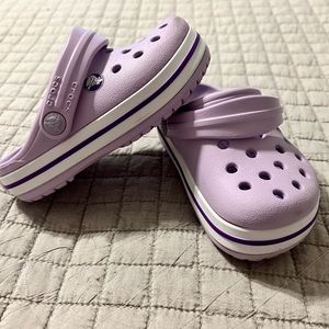 Purple Crocs